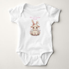 Personalized Baby First Easter Lamb Romper