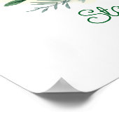 Personalized Baby Fox Watercolor Woodland Nursery  Poster (Hoek)