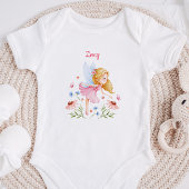 Personalized Baby Girl Fairy Bodysuit