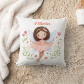 Personalized Baby Girl Pillow With A Fairy Print Kussen (Deken)