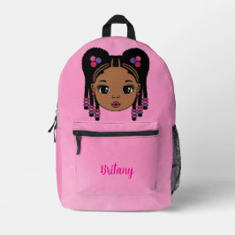 Personalized Baby Girl Pink Printed Backpack Bedrukte Rugzak