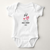 Personalized baby jumpsuit first mother's day romper (Voorkant)