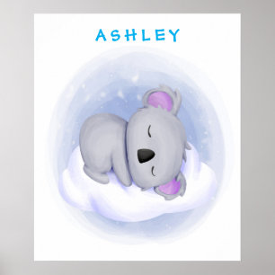 Personalized Baby Koala Poster