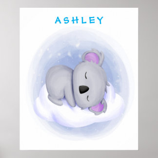 Personalized Baby Koala Poster