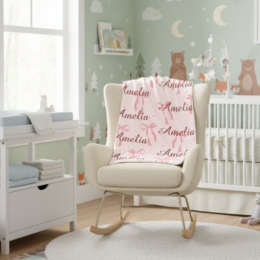 Personalized Baby Name Blanket – Custom Gift Sherpa Deken