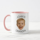 Personalized Baby Photo Grandpa Mug Mok (Links)