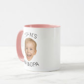 Personalized Baby Photo Grandpa Mug Mok (Voorkant links)
