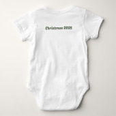 Personalized “Baby’s First Christmas” Highland Cow Romper (Achterkant)