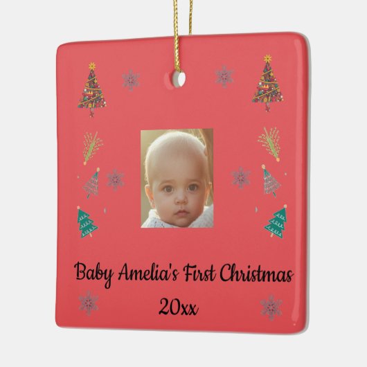 Personalized Baby’s First Christmas Ornament (Links)