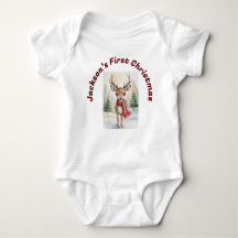 Personalized “Baby’s First Christmas”, Xmas Deer