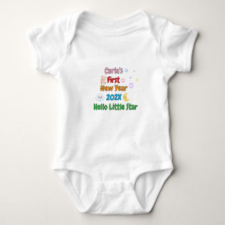 Personalized Baby’s First New Year – Cute Design Romper