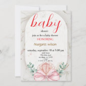 Personalized Baby Shower Card – Cute Feestdagenkaart (Voorkant)