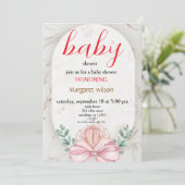Personalized Baby Shower Card – Cute Feestdagenkaart (Staand voorkant)