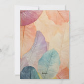 Personalized Baby Shower Card – Cute Feestdagenkaart (Achterkant)