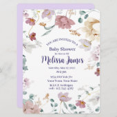 Personalized Baby Shower Invitation Feestdagenkaart (Voorkant / Achterkant)