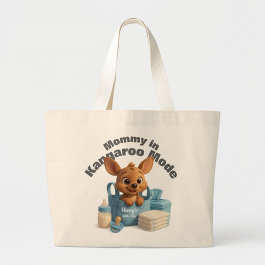 Personalized Baby Tote Bag – Deer & Gifts (Voorkant)