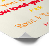 Personalized Baby Triplets Nursery Decor, Stars Poster (Hoek)