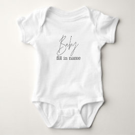 PERSONALIZED BABY uit één stuk Baby-pak Romper