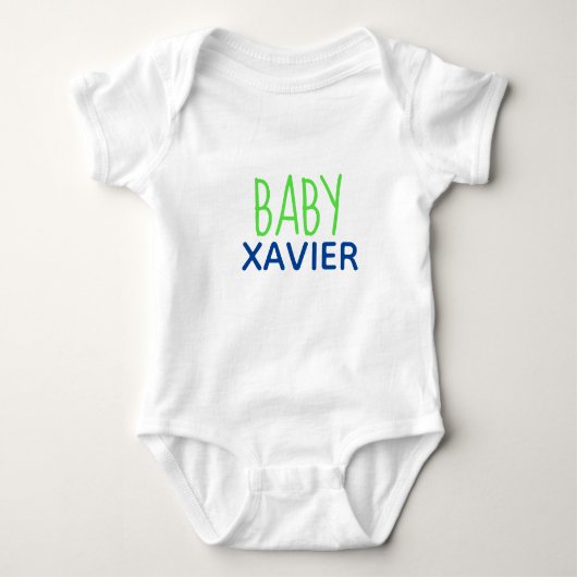 PERSONALIZED BABY uit één stuk Baby-pak Romper (Voorkant)