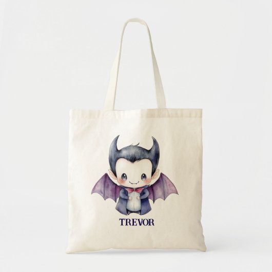 Personalized Baby Vampire Trick or Treat Bag  Tote Bag (Voorkant)