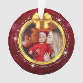 Personalized Baby's First Christmas Photo Keepsake Ornament (voorkant)