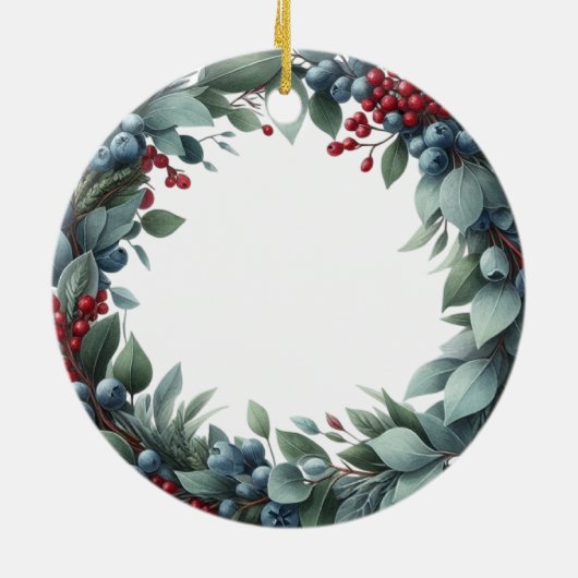 Personalized Baby's First Holiday Keepsake Keramisch Ornament (Achterkant)