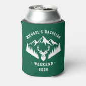 Personalized Bachelor Weekend Mountain Blikjeskoeler (Blikje Achterkant)