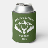 Personalized Bachelor Weekend Mountain Blikjeskoeler (Blikje Achterkant)