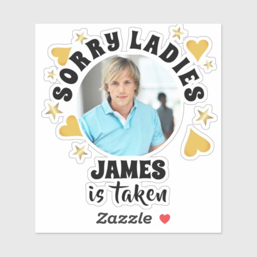 Personalized Bachelorette Party Favor Custom Photo Sticker (Vel)