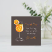 Personalized Bachelorette Party Thank You Card Bedankkaart (Staand voorkant)