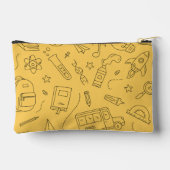 Personalized Back to School Backpack & Doodles Etui (Achterkant)