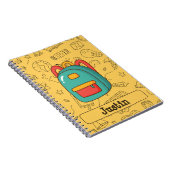 Personalized Back to School Backpack & Doodles Notitieboek (Rechterzijde)