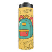Personalized Back to School Backpack & Doodles Thermosbeker (Voorkant)