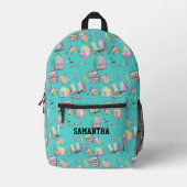 Personalized Back to School Bookbag for Samantha, Bedrukte Rugzak (Voorkant)