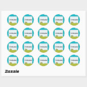 Personalized Back to School Bus Name Stickers (Vel)