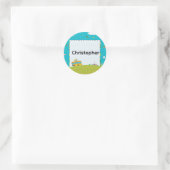 Personalized Back to School Bus Name Stickers (Tas)