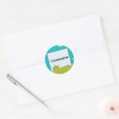Personalized Back to School Bus Name Stickers (Envelop)
