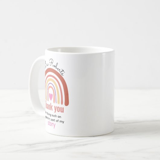 Personalized Back To School  for Teachers Students Koffiemok (Voorkant links)