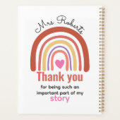 Personalized Back To School  for Teachers Students Planner (Achterkant)