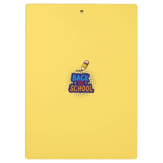 Personalized "Back To School" Fun Doodle Klembord (Achterkant)