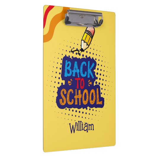 Personalized "Back To School" Fun Doodle Klembord (Rechts)