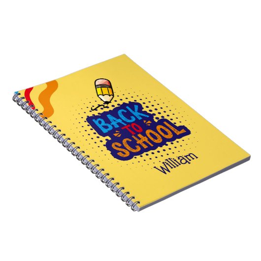 Personalized "Back To School" Fun Doodle Notitieboek (Rechterzijde)