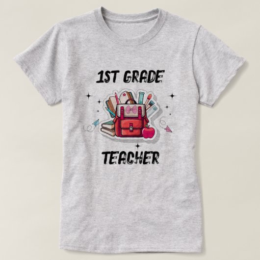 personalized back to school t-shirt, coquette t-shirt (Design voorkant)