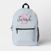 personalized backpack, kids fashion, customized  bedrukte rugzak (Voorkant)