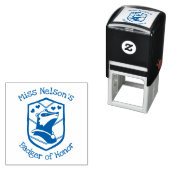 Personalized "Badger of Honor" Stamp Zelfinktende Stempel (In situ)