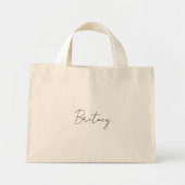 Personalized Bag Bridesmaid gift Mini Tote Bag (Voorkant)