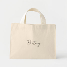 Personalized Bag Bridesmaid gift Mini Tote Bag