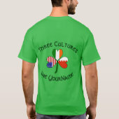 Personalized Bahrain Ireland USA Shamrock Men's T-shirt (Achterkant)
