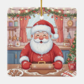 Personalized "Baking Spirits Bright" Christmas Keramisch Ornament (Achterkant)