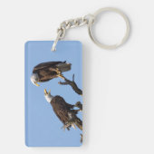 Personalized Bald Eagle Keychain - Add Your Name (achterkant)